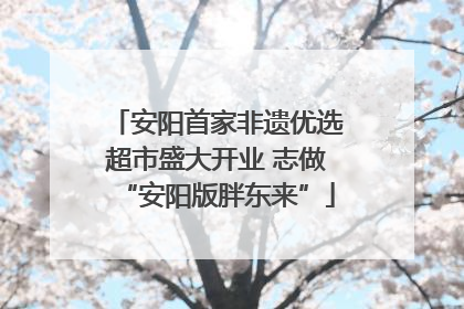 安阳首家非遗优选超市盛大开业 志做“安阳版胖东来”