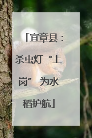 宜章县：杀虫灯“上岗” 为水稻护航