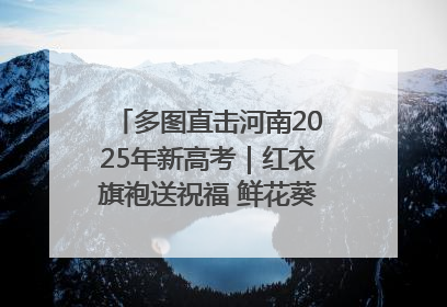 多图直击河南2025年新高考｜红衣旗袍送祝福 鲜花葵花助梦圆——尉氏县高考暖心送考