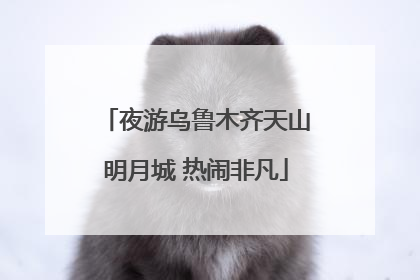 夜游乌鲁木齐天山明月城 热闹非凡