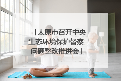 太原市召开中央生态环境保护督察问题整改推进会