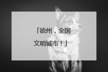 德州，全国文明城市！