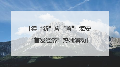 得“新”应“首” 海安“首发经济”热潮涌动