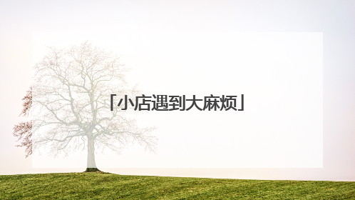 小店遇到大麻烦