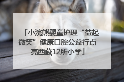 小浣熊婴童护理“益起微笑”健康口腔公益行点亮西藏12所小学