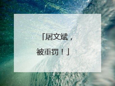 屠文斌，被重罚！