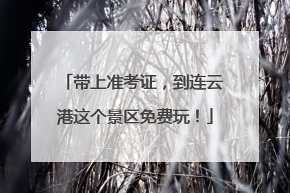 带上准考证，到连云港这个景区免费玩！