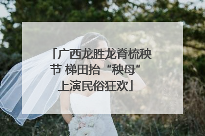 广西龙胜龙脊梳秧节 梯田抬“秧母”上演民俗狂欢