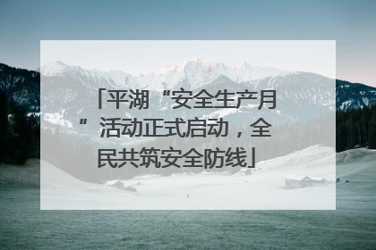 平湖“安全生产月”活动正式启动，全民共筑安全防线