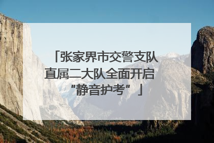 张家界市交警支队直属二大队全面开启“静音护考”