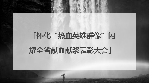 怀化“热血英雄群像”闪耀全省献血献浆表彰大会