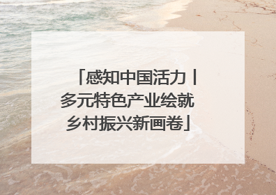 感知中国活力丨多元特色产业绘就乡村振兴新画卷