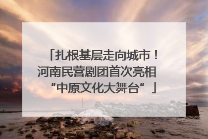 扎根基层走向城市!河南民营剧团首次亮相“中原文化大舞台”
