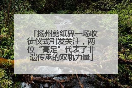 扬州剪纸界一场收徒仪式引发关注，两位“高足”代表了非遗传承的双轨力量