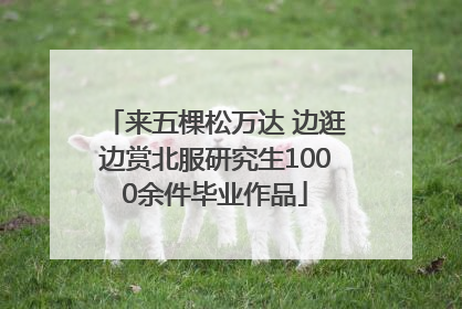 来五棵松万达 边逛边赏北服研究生1000余件毕业作品