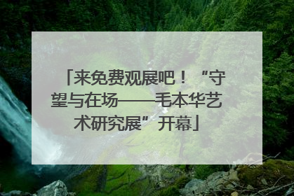 来免费观展吧！“守望与在场——毛本华艺术研究展”开幕
