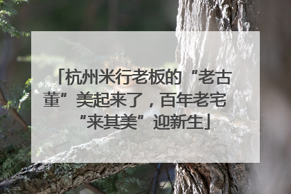 杭州米行老板的“老古董”美起来了，百年老宅“来其美”迎新生