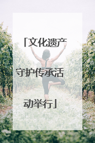 文化遗产守护传承活动举行