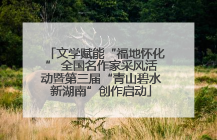 文学赋能“福地怀化” 全国名作家采风活动暨第三届“青山碧水新湖南”创作启动
