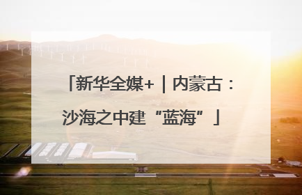 新华全媒+｜内蒙古：沙海之中建“蓝海”