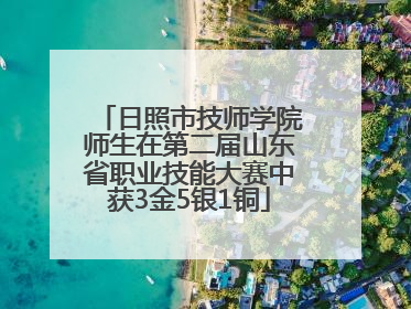 日照市技师学院师生在第二届山东省职业技能大赛中获3金5银1铜