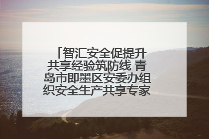 智汇安全促提升 共享经验筑防线 青岛市即墨区安委办组织安全生产共享专家现场观摩学习活动