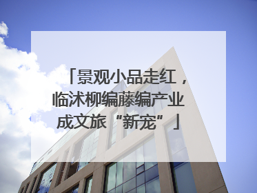 景观小品走红，临沭柳编藤编产业成文旅“新宠”