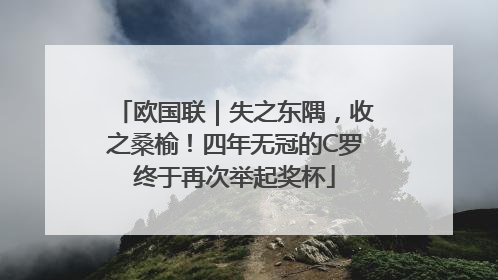 欧国联｜失之东隅，收之桑榆！四年无冠的C罗终于再次举起奖杯