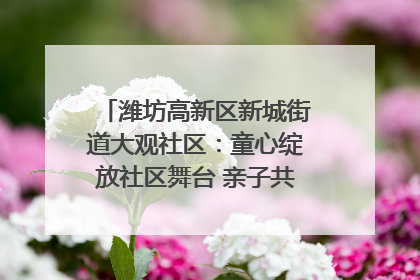 潍坊高新区新城街道大观社区：童心绽放社区舞台 亲子共谱六一欢歌
