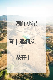潮闻小记者｜遇油菜花开