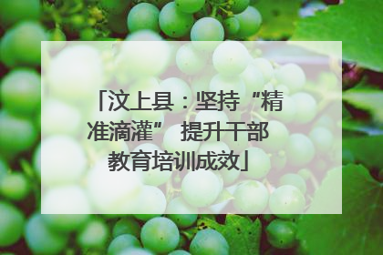 汶上县：坚持“精准滴灌” 提升干部教育培训成效