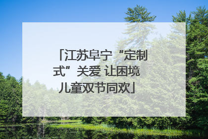 江苏阜宁“定制式”关爱 让困境儿童双节同欢