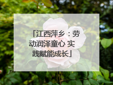江西萍乡：劳动润泽童心 实践赋能成长