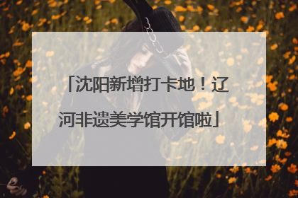 沈阳新增打卡地！辽河非遗美学馆开馆啦