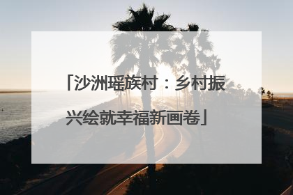 沙洲瑶族村：乡村振兴绘就幸福新画卷