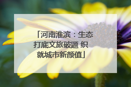 河南淮滨：生态打底文旅破题 织就城市新颜值