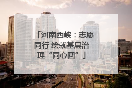 河南西峡：志愿同行 绘就基层治理“同心圆”