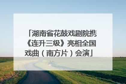 湖南省花鼓戏剧院携《连升三级》亮相全国戏曲（南方片）会演