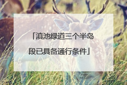 滇池绿道三个半岛段已具备通行条件