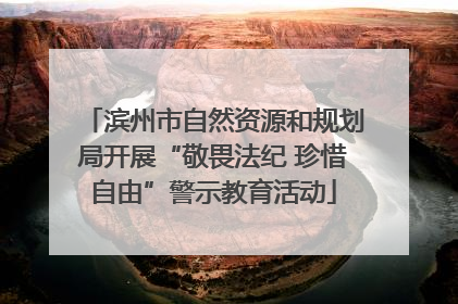 滨州市自然资源和规划局开展“敬畏法纪 珍惜自由”警示教育活动