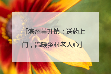 滨州黄升镇：送药上门，温暖乡村老人心