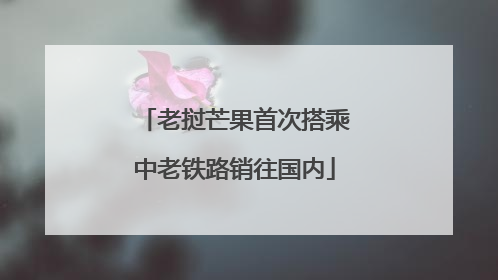 老挝芒果首次搭乘中老铁路销往国内