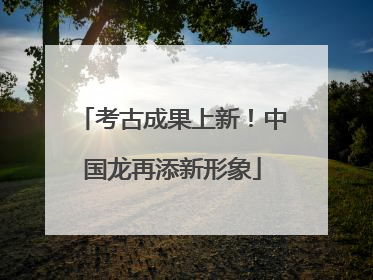 考古成果上新！中国龙再添新形象