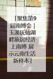 聚焦第9届南博会｜玉溪抚仙湖畔旅居经济上南博 展示云南生活新样本