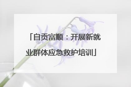 自贡富顺：开展新就业群体应急救护培训