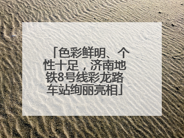 色彩鲜明、个性十足，济南地铁8号线彩龙路车站绚丽亮相