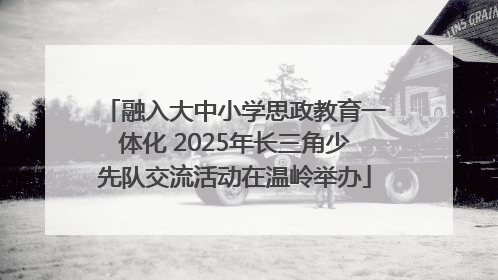 融入大中小学思政教育一体化 2025年长三角少先队交流活动在温岭举办