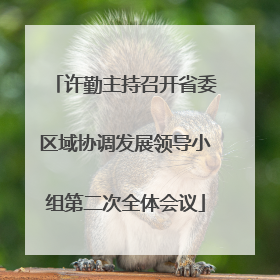 许勤主持召开省委区域协调发展领导小组第二次全体会议
