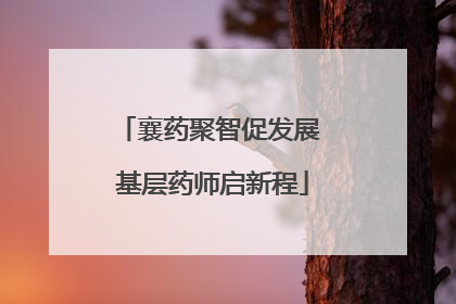 襄药聚智促发展 基层药师启新程