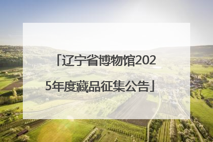 辽宁省博物馆2025年度藏品征集公告